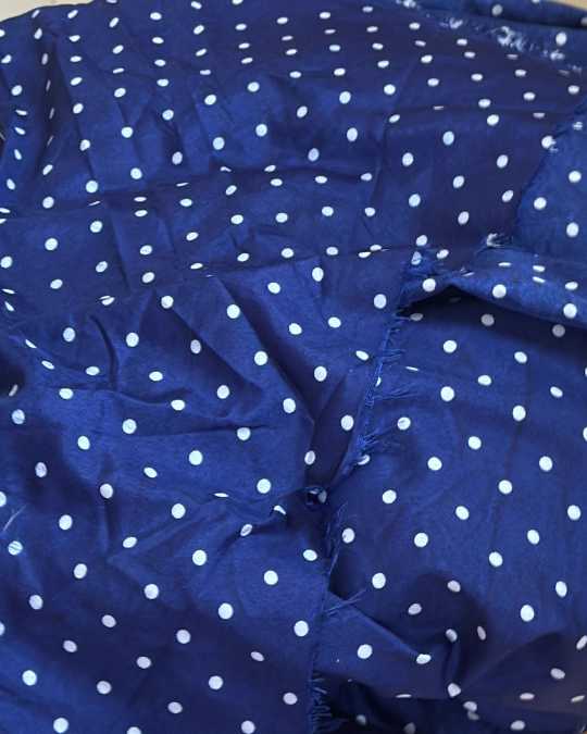 Tote bag — Navy polka dot