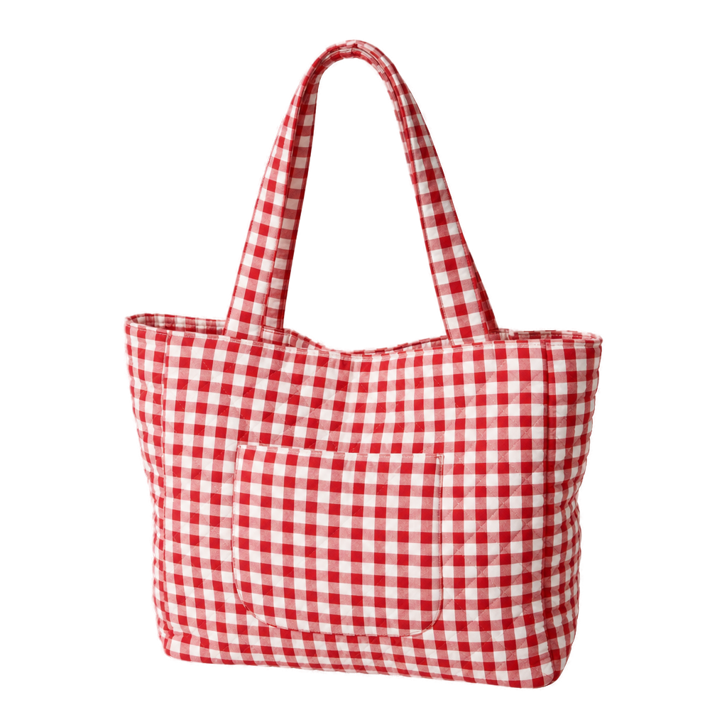 Red Gingham Mom Bag